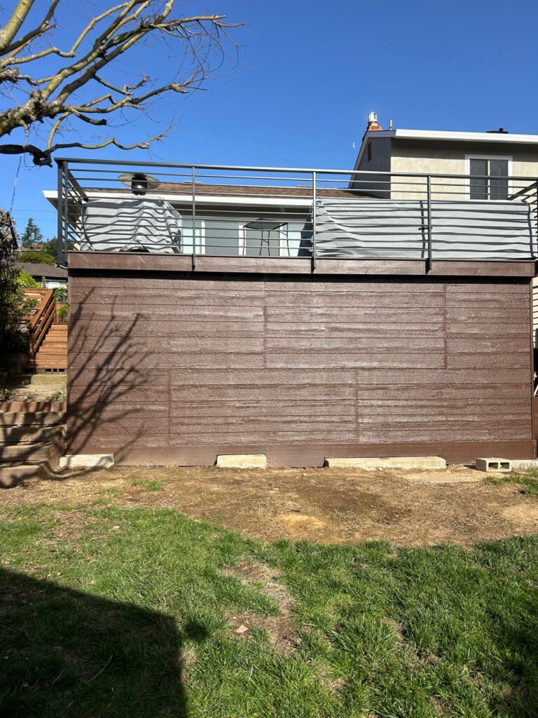 Custom-built deck for outdoor living in Oakland and the East bay, showcasing modern design and durable materials.